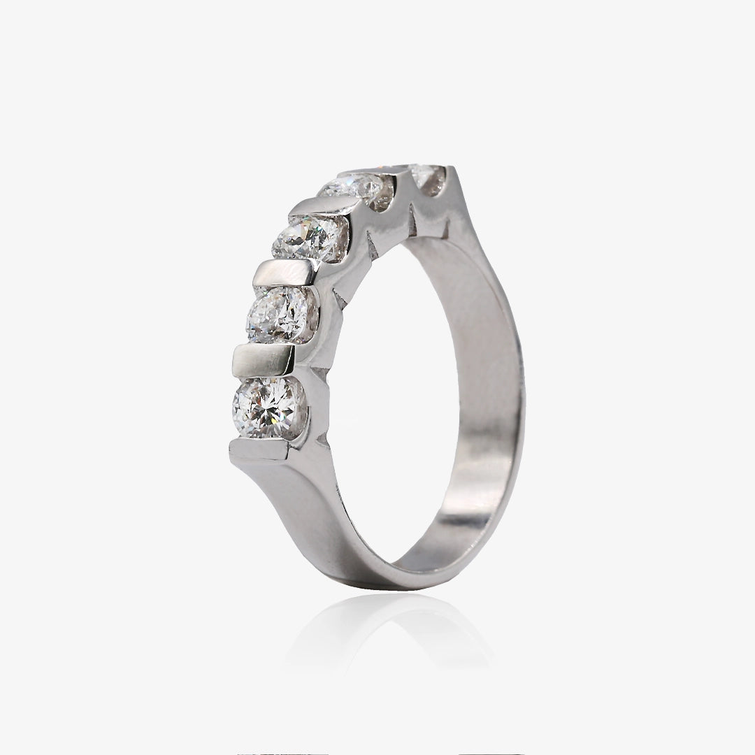 Anillo Cinquillo Diamante 1.00 Ct