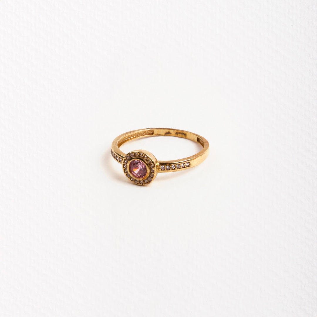 Anillo rosetón rosa