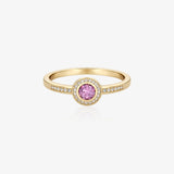 Anillo rosetón rosa