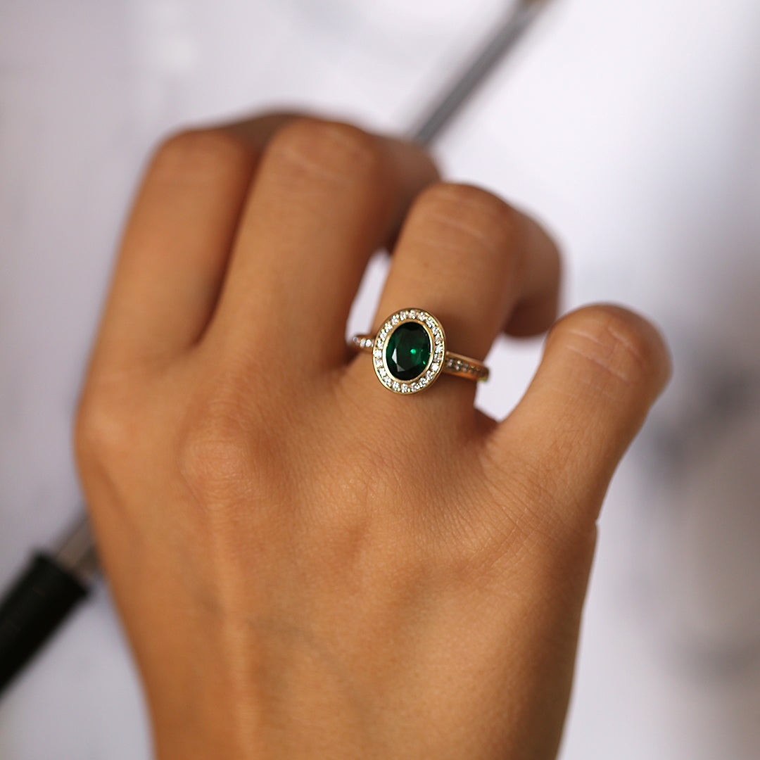 Anillo Piedra Verde