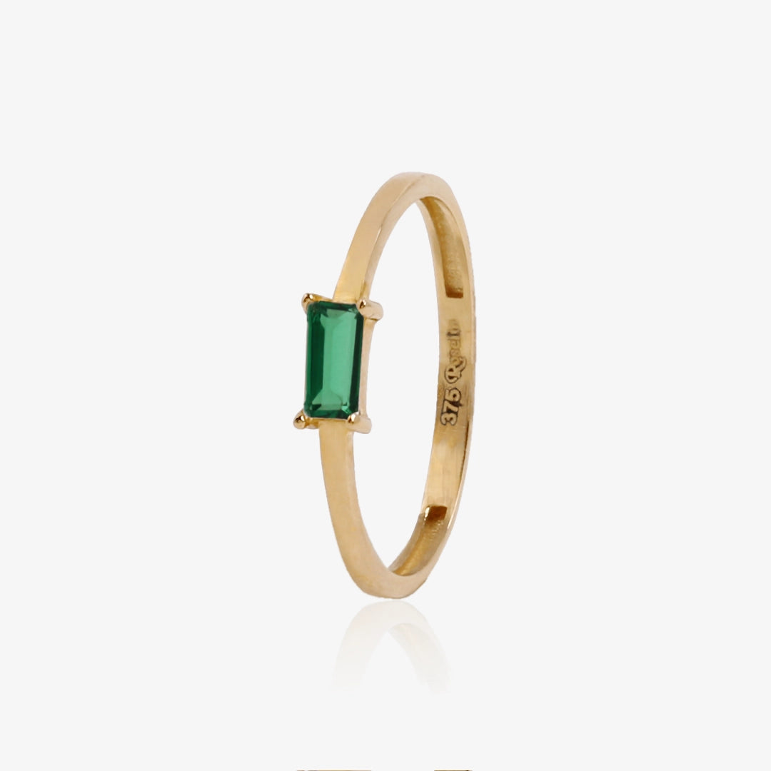 Anillo  Circonita Rectangular