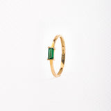 Anillo  Circonita Rectangular