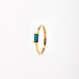 Anillo  Circonita Rectangular