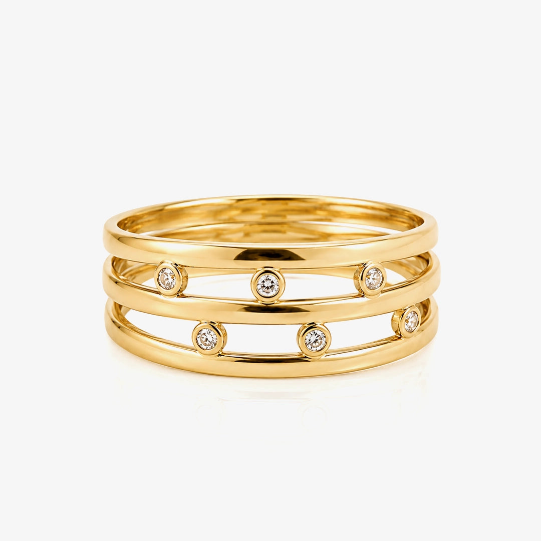 Triple Sparkle Ring