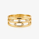 Anillo Triple Brillos