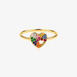Anillo Corazon colores