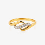 Anillo bicolor Entrelazada