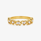 Anillo Piedras Corazón