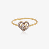 Anillo corazón princesa