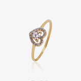 Anillo corazón princesa