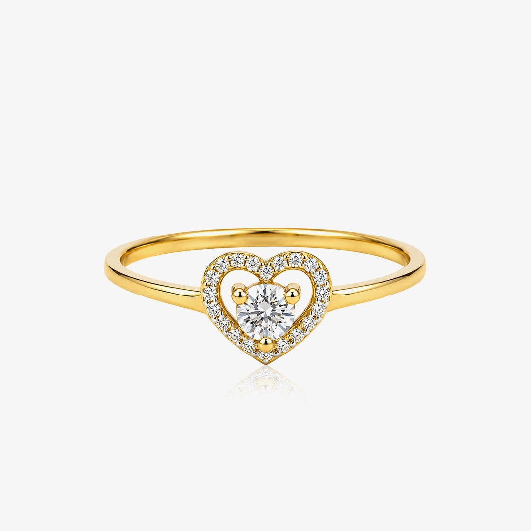 Anillo corazón princesa