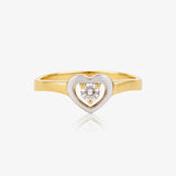 Anillo Bicolor Corazon