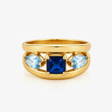 Anillo color Doble Hilo