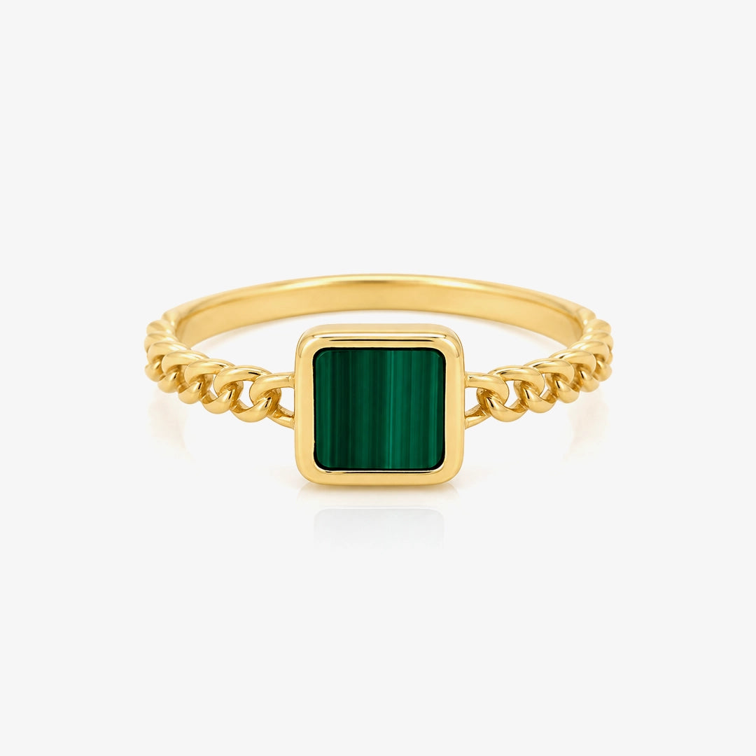 Anillo Malaquita