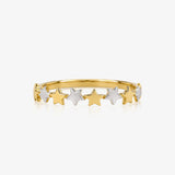 Anillo Bicolor Estrellas
