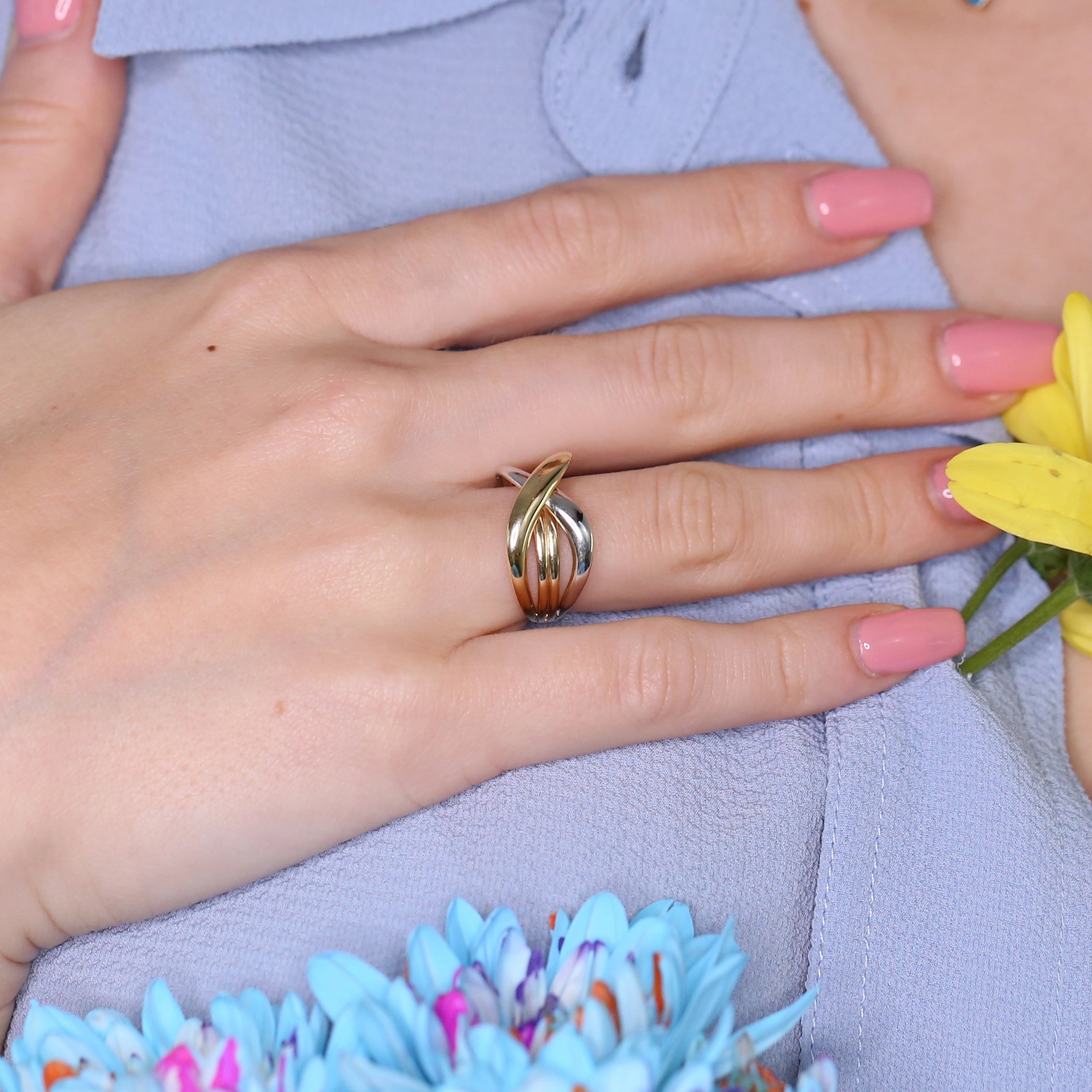 Anillo Bicolor Bandas