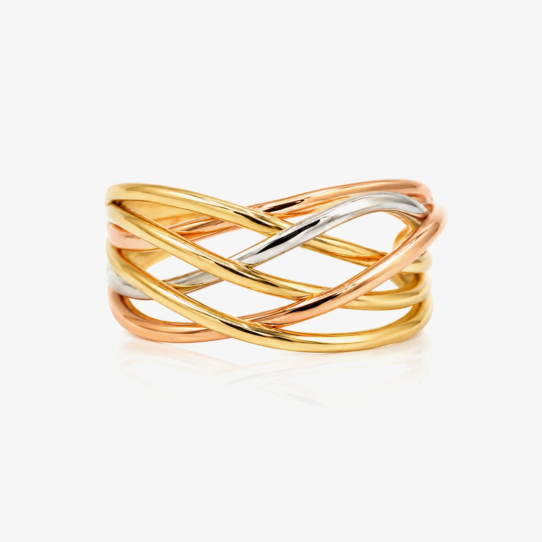 Anillo tricolor Cruzadas