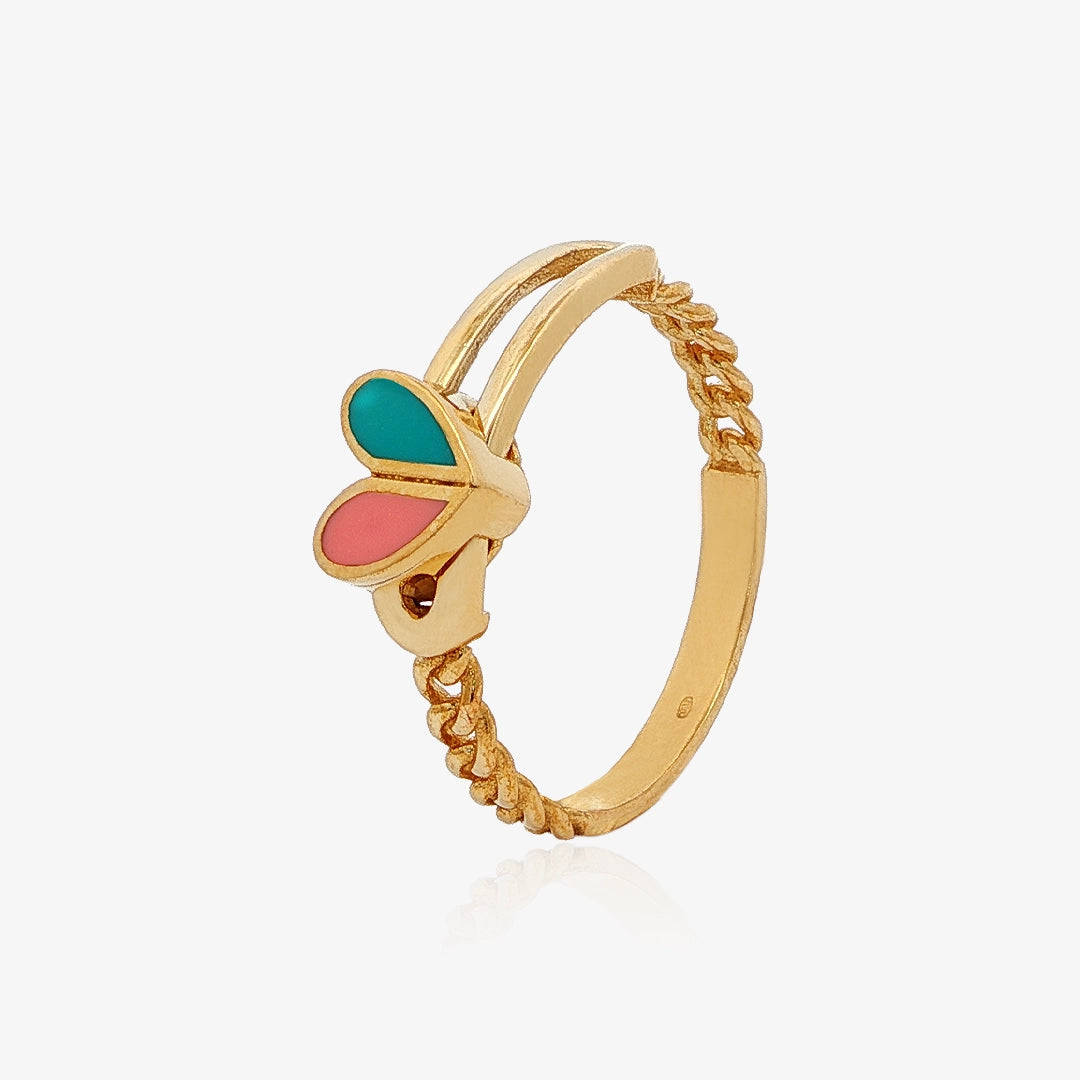 Enamel Heart Ring
