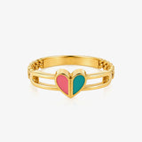 Anillo Corazón esmalte