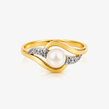 Two-Tone Pearl Ring