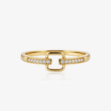 Square Diamond Ring