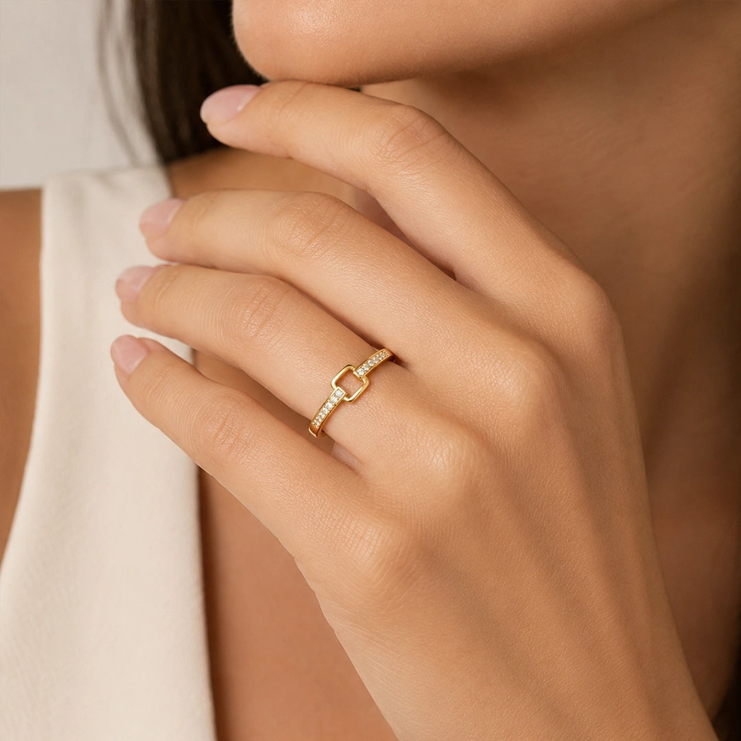 Square Diamond Ring