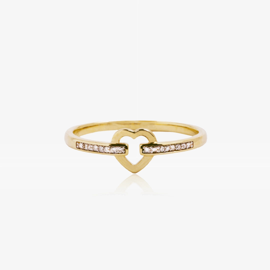 Heart Diamond Ring