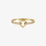 Heart Diamond Ring