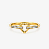 Heart Diamond Ring