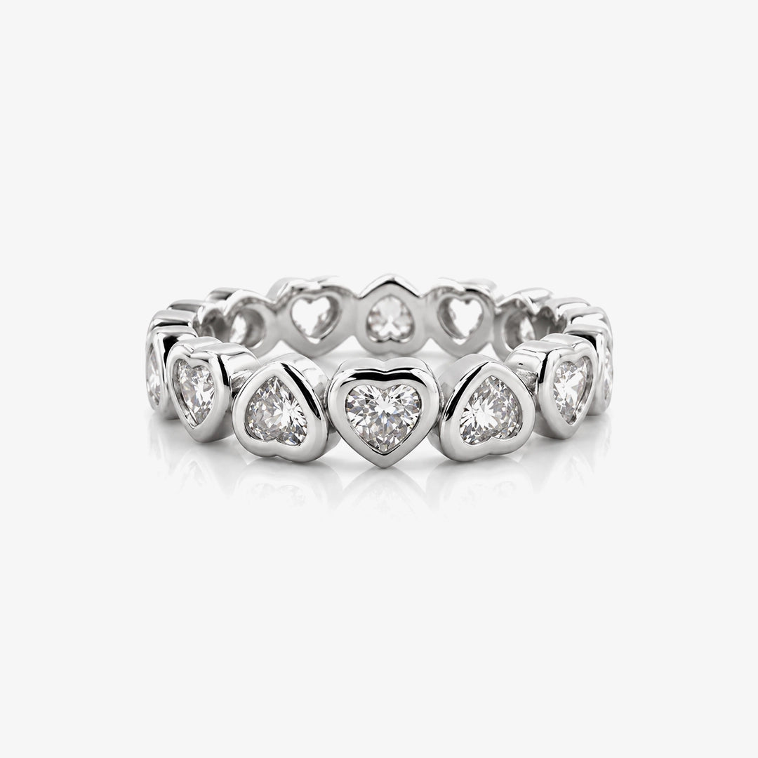 Hearts Zirconia Ring