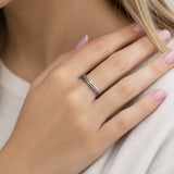 Anillo Circonitas negras