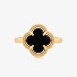 Anillo Trebol Onix
