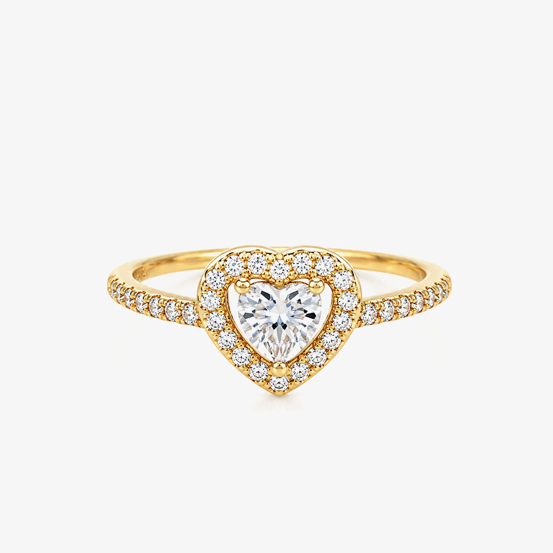 Anillo Piedras Corazón