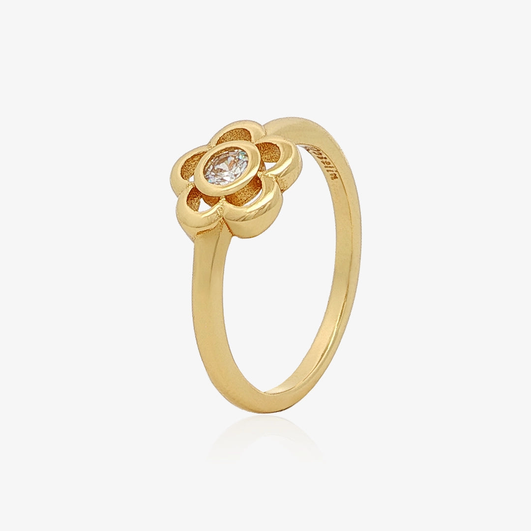 Anillo Flor piedra
