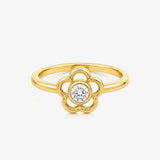 Anillo Flor piedra