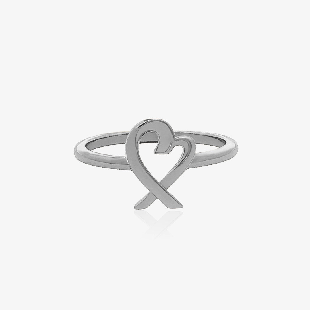 Anillo Corazón Cruzado