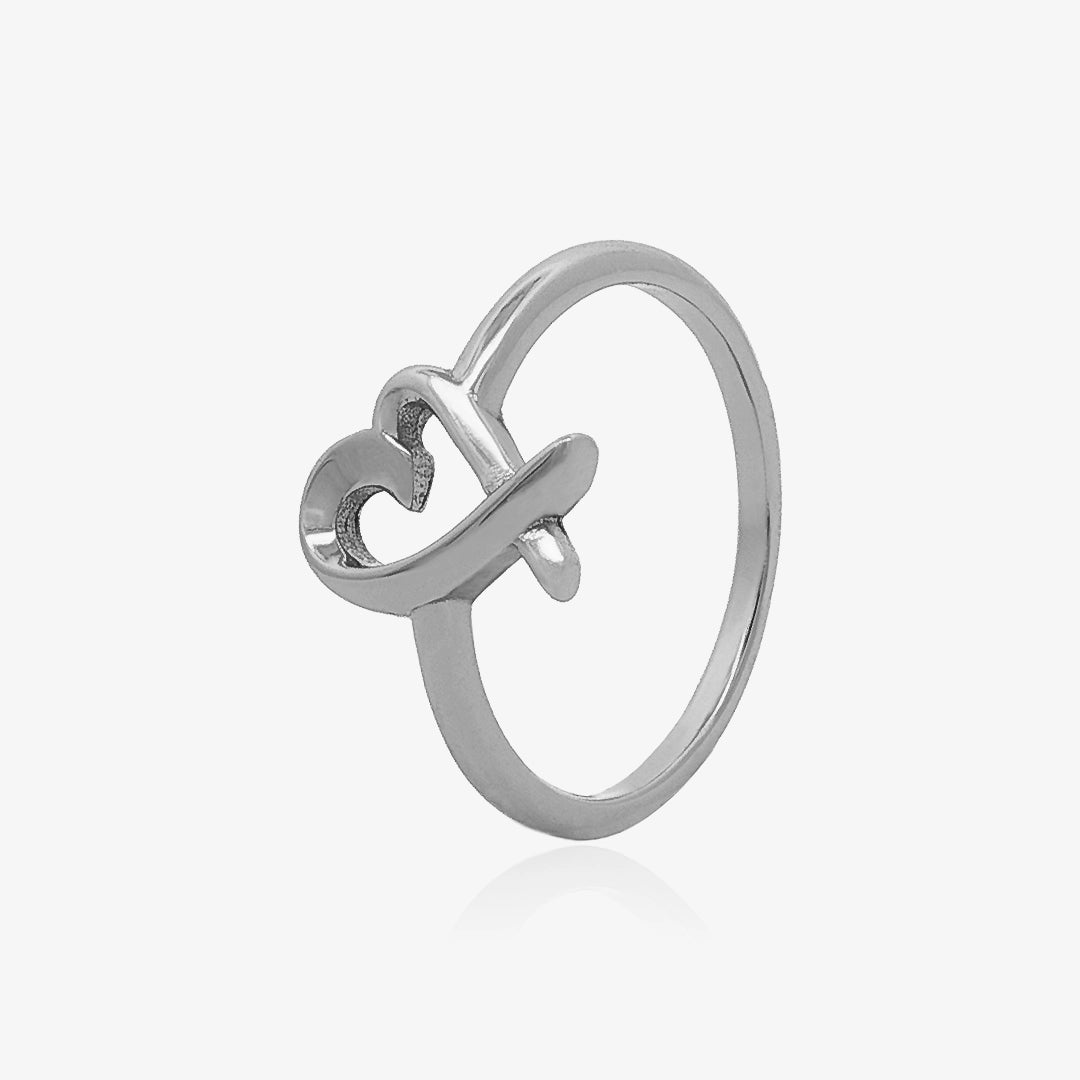 Anillo Corazón Cruzado