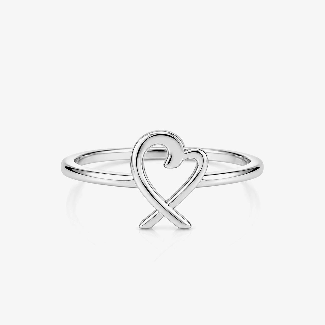 Anillo Corazón Cruzado
