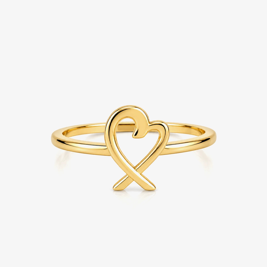 Anillo Corazón Cruzado