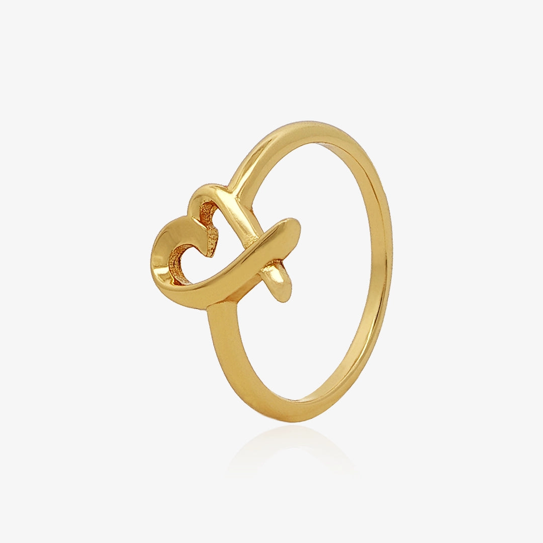 Anillo Corazón Cruzado