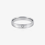 Half round alliance with diamond