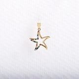 Multicolor star pendant