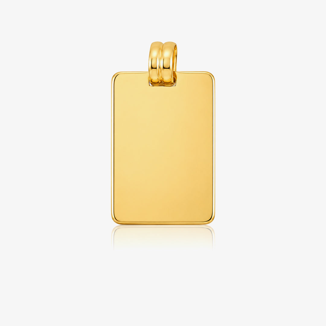 Rectangular plate pendant