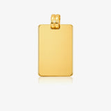 Rectangular plate pendant