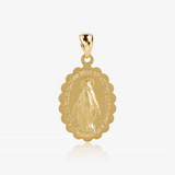 Smooth Miraculous Virgin Medal