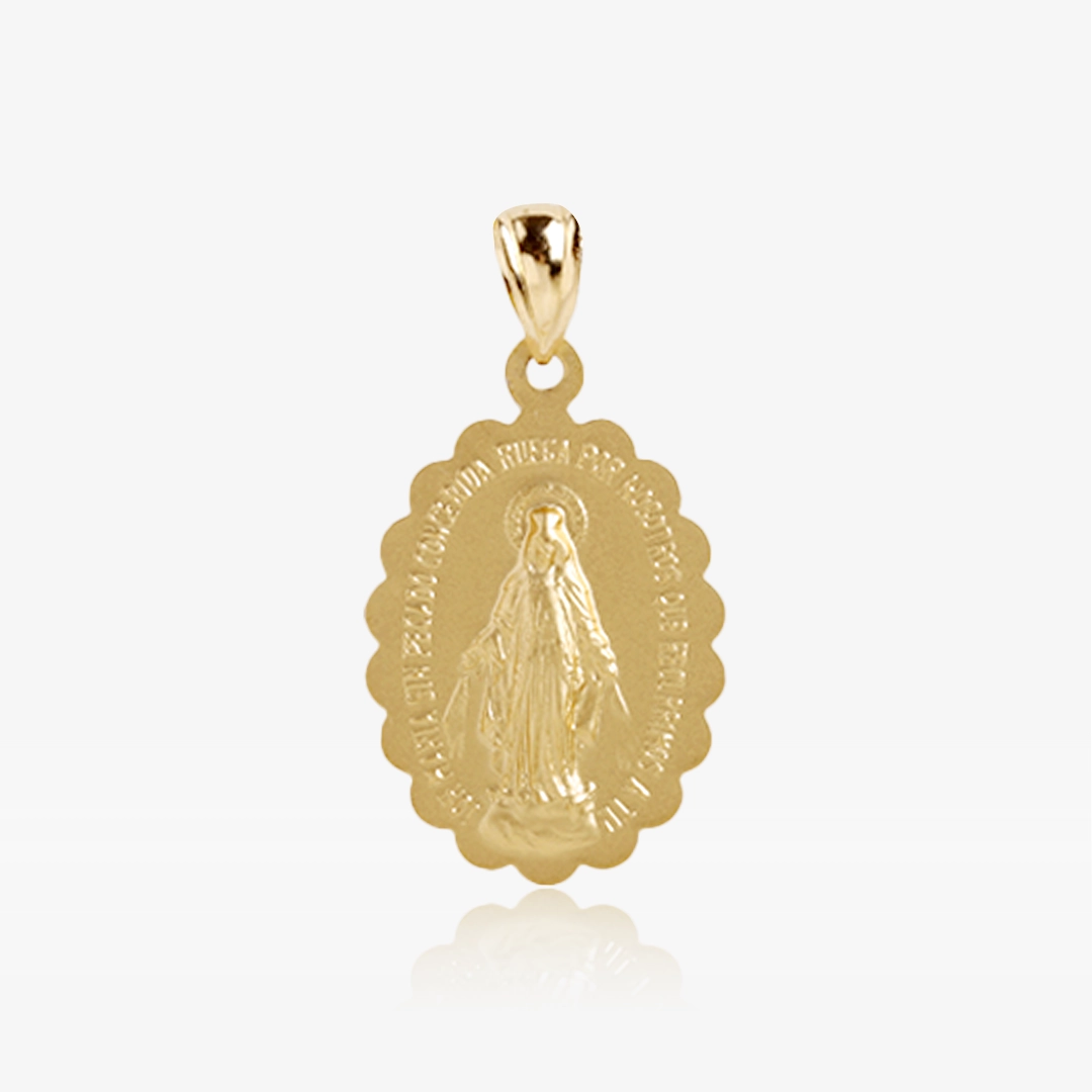 Smooth Miraculous Virgin Medal