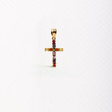 Colored cross pendant