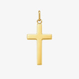 Smooth Square Bright Golden Cross