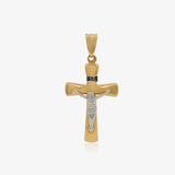 Cruz Bicolor Cristo relieve