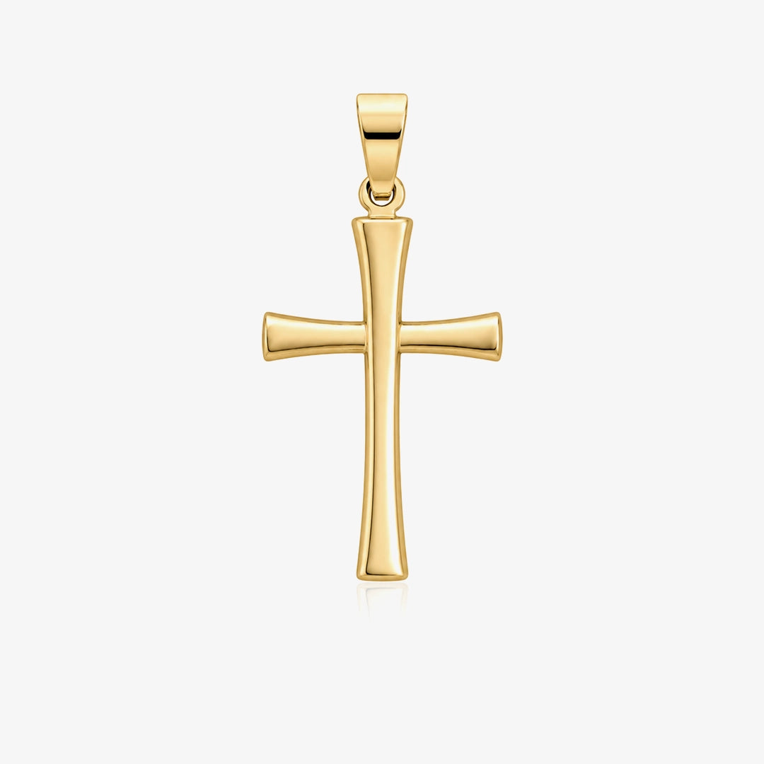 Smooth Cross Gold Finish